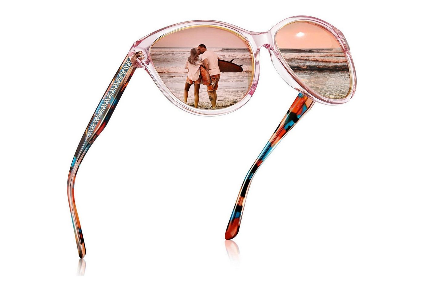 LuxusKollektion Sonnenbrille Damen Sonnenbrille Polarisierte UV400 Katzenauge Blumenmuster Acetat LuxusKollektion Sonnenbrille Damen Sonnenbrille Polarisierte UV400 Katzenauge Blumenmuster Acetat von LuxusKollektion