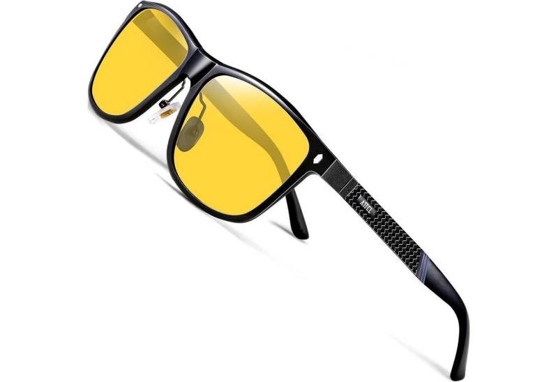 LuxusKollektion Sonnenbrille Herren Polarisierte Nachtsichtbrille Al-Mg Rahmen UV400 Schutz von LuxusKollektion