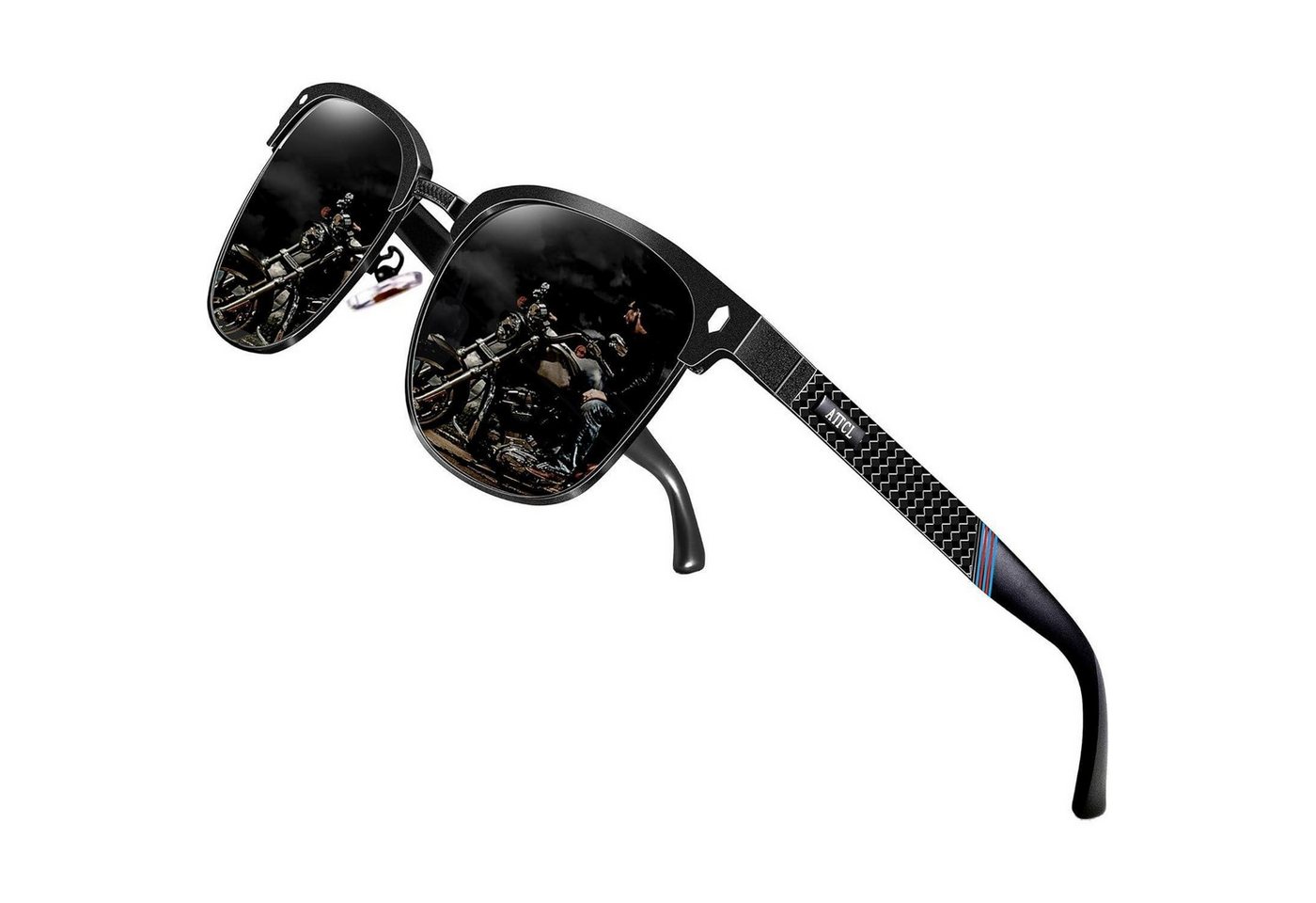 LuxusKollektion Sonnenbrille Herren Polarisierte Sonnenbrille Al-Mg Ultra Light Metall Rahmen UV400 LuxusKollektion Sonnenbrille Herren Polarisierte Sonnenbrille Al-Mg Ultra Light Metall Rahmen UV400 von LuxusKollektion