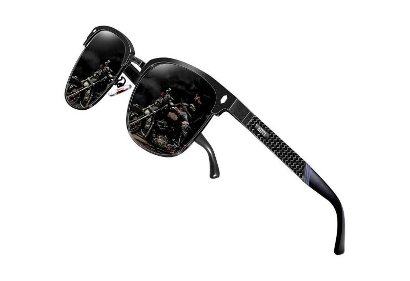 LuxusKollektion Sonnenbrille Herren Polarisierte Sonnenbrille Al-Mg Ultra Light Metall Rahmen UV400 von LuxusKollektion