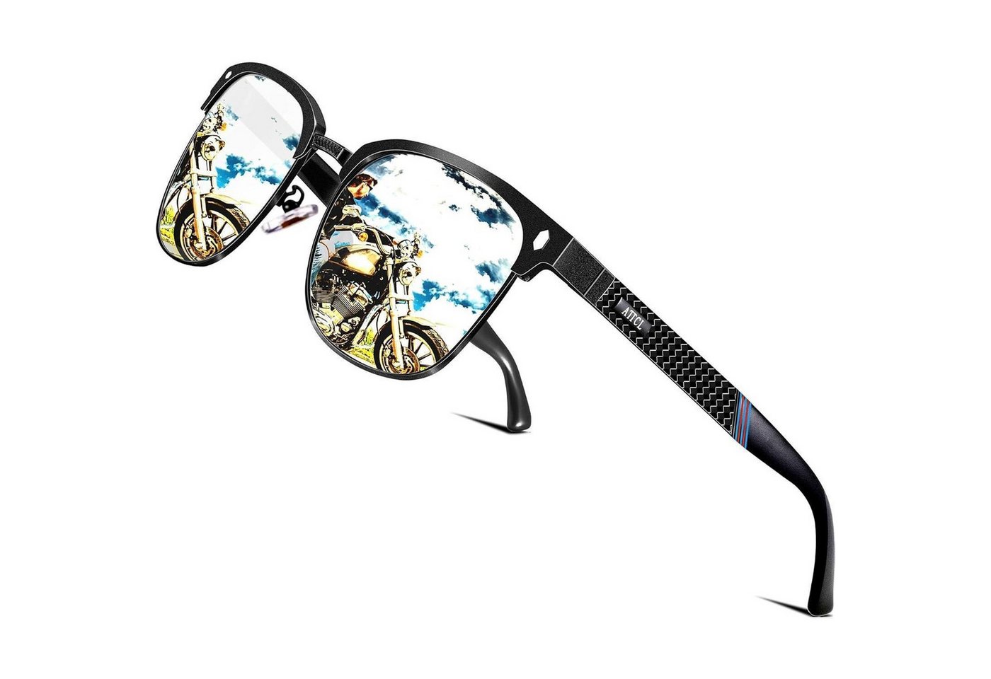 LuxusKollektion Sonnenbrille Herren Polarisierte Sonnenbrille Al-Mg Ultra Light Metall Rahmen UV400 LuxusKollektion Sonnenbrille Herren Polarisierte Sonnenbrille Al-Mg Ultra Light Metall Rahmen UV400 von LuxusKollektion