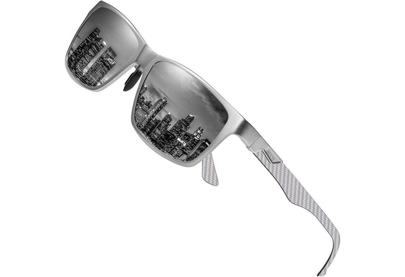 LuxusKollektion Sonnenbrille Herren Polarisierte Sonnenbrille Kohlefaser UV400 CAT 3 Rechteckig von LuxusKollektion