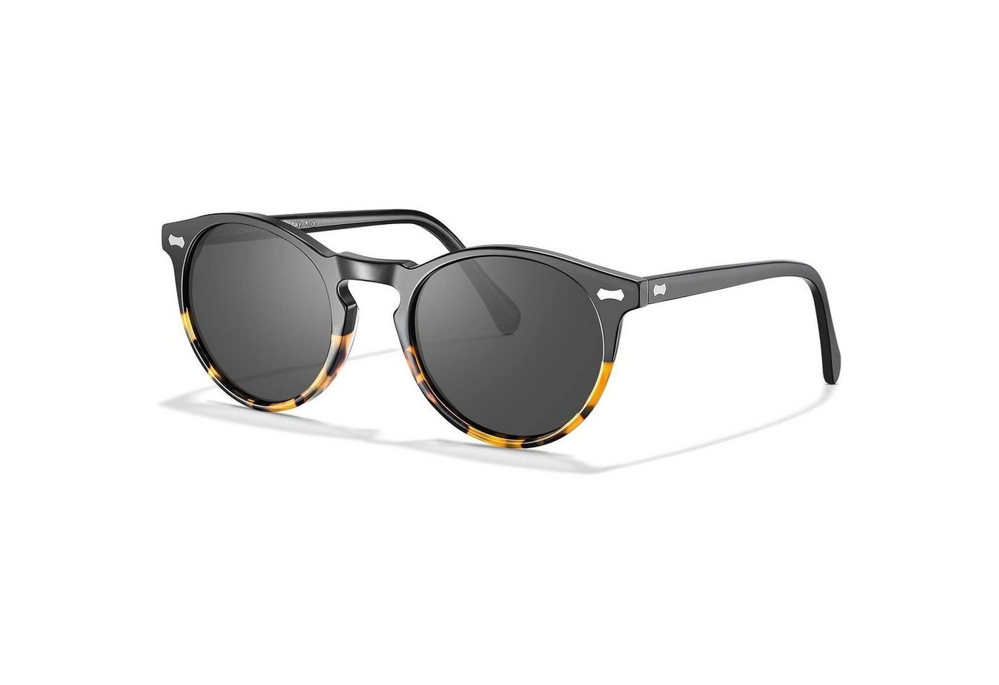 LuxusKollektion Sonnenbrille Herren Polarisierte Sonnenbrille Rund Retro mit Etui - Acetat-Frame LuxusKollektion Sonnenbrille Herren Polarisierte Sonnenbrille Rund Retro mit Etui - Acetat-Frame von LuxusKollektion