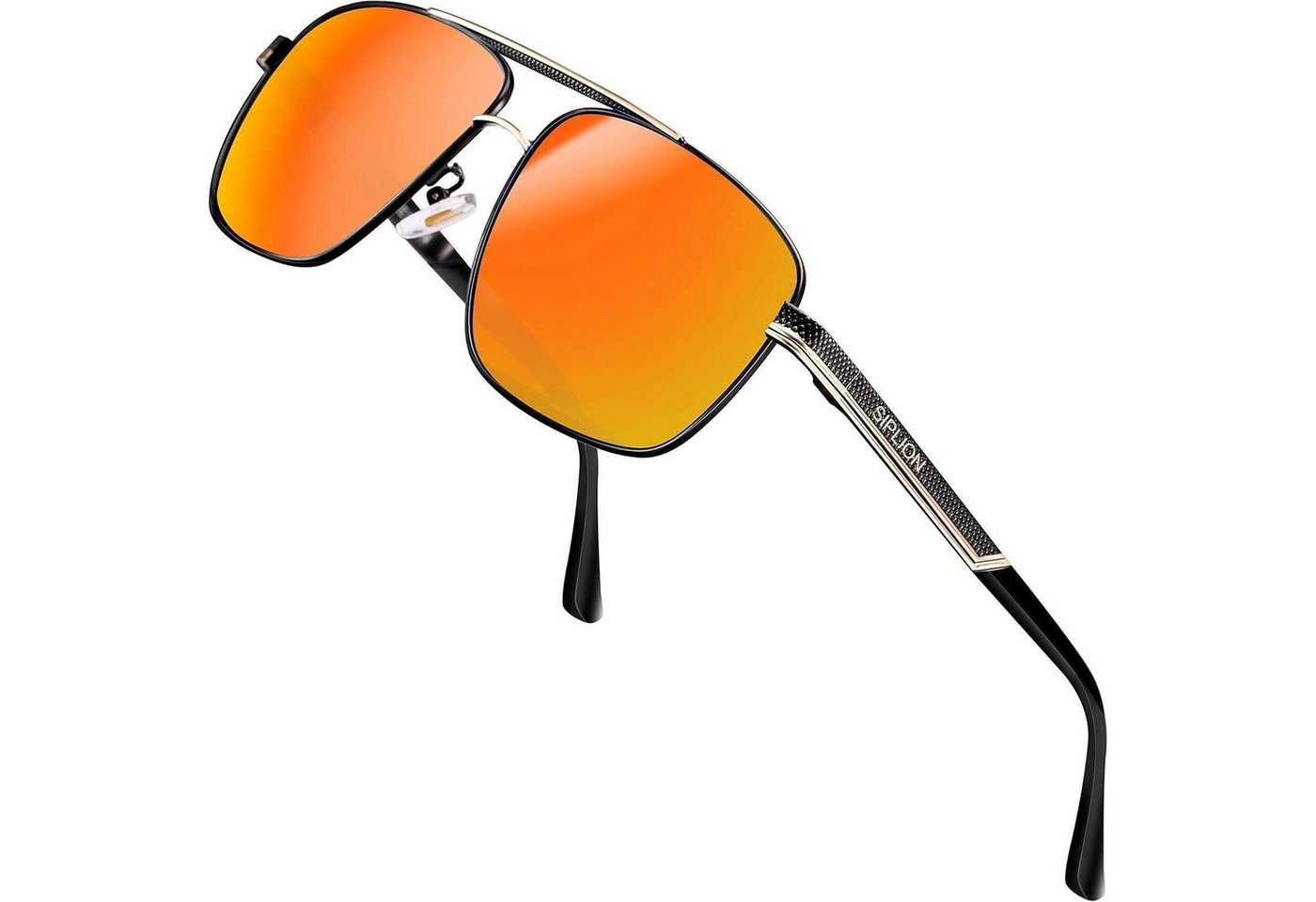 LuxusKollektion Sonnenbrille Herren Sonnenbrille Polarisierte UV400 CAT 3 CE Schutz Rechteckige von LuxusKollektion