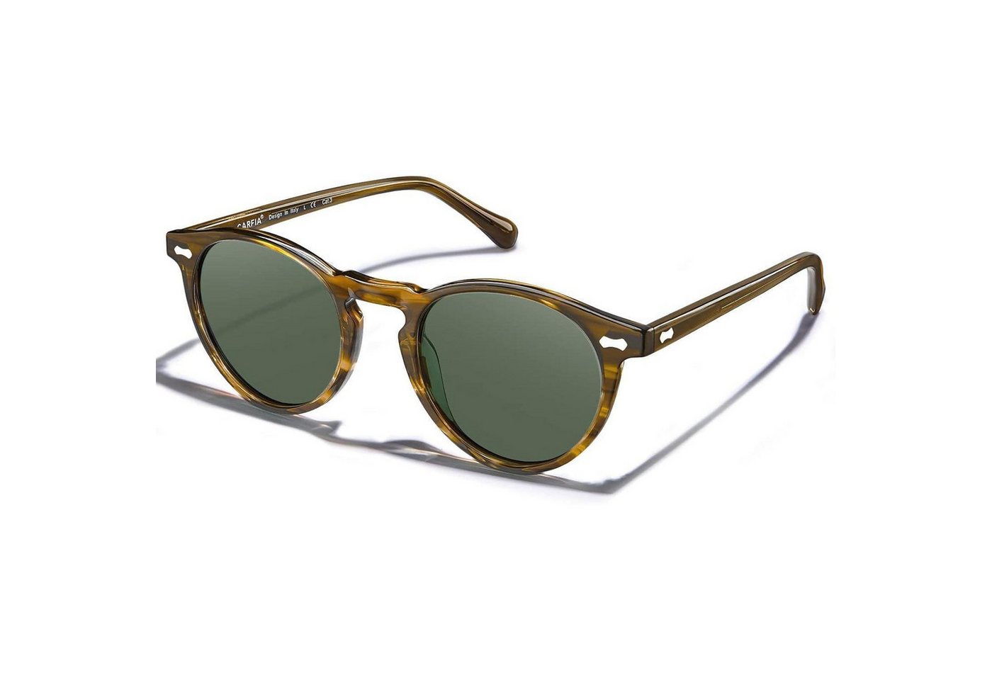 LuxusKollektion Sonnenbrille Polarisierte Herren Sonnenbrille Runde Rahmen mit Etui von LuxusKollektion