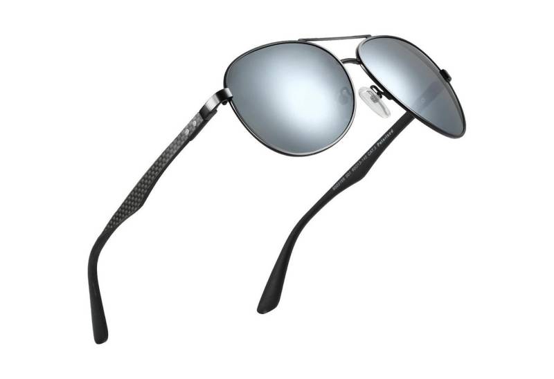 LuxusKollektion Sonnenbrille Polarisierte Retro Pilotenbrille Kohlefaser Metall Rahmen UV400 von LuxusKollektion
