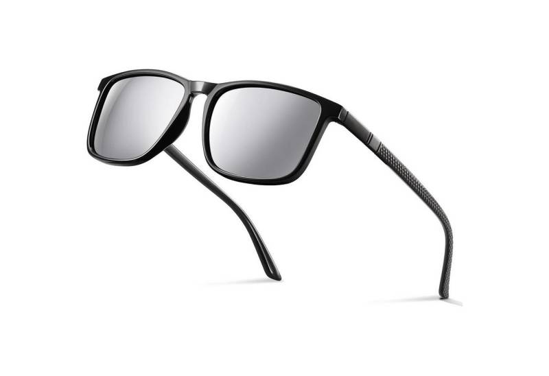 LuxusKollektion Sonnenbrille Polarisierte Sonnenbrille Herren Damen UV400 Schwarz TR90 Rahmen CAT 3 von LuxusKollektion