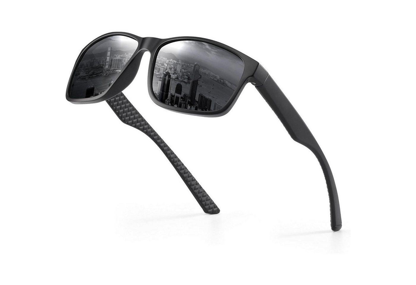 LuxusKollektion Sonnenbrille Polarisierte Sonnenbrille Herren Damen UV400 Sport Schwarz von LuxusKollektion