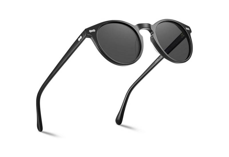 LuxusKollektion Sonnenbrille Polarisierte Sonnenbrille Herren Fahrenbrille Runden Rahmen mit Etui von LuxusKollektion