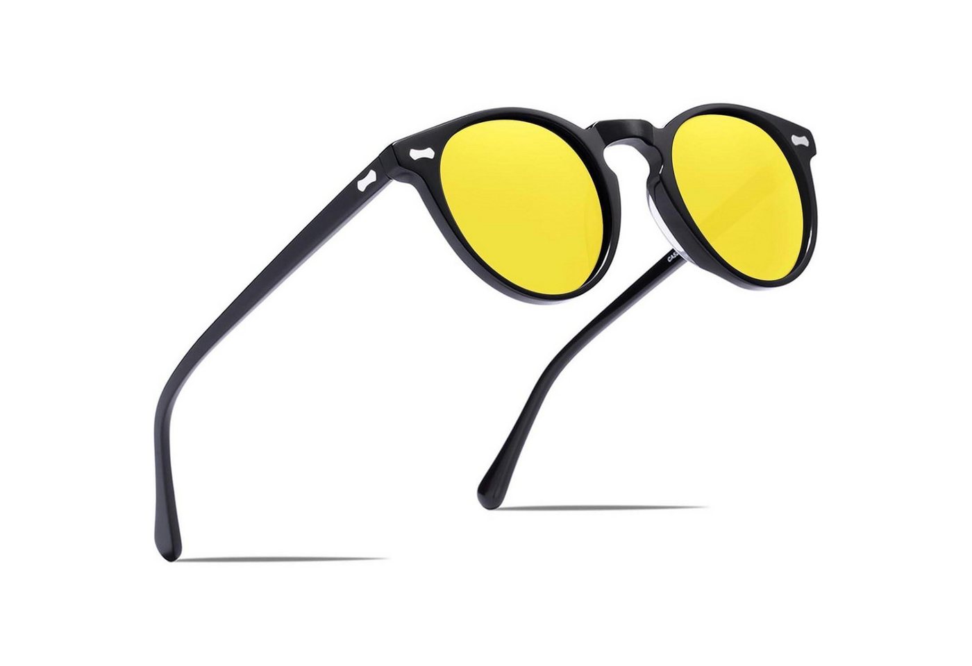 LuxusKollektion Sonnenbrille Polarisierte Sonnenbrille Herren Gelb Nachtbrille Acetat Fahrenbrille von LuxusKollektion