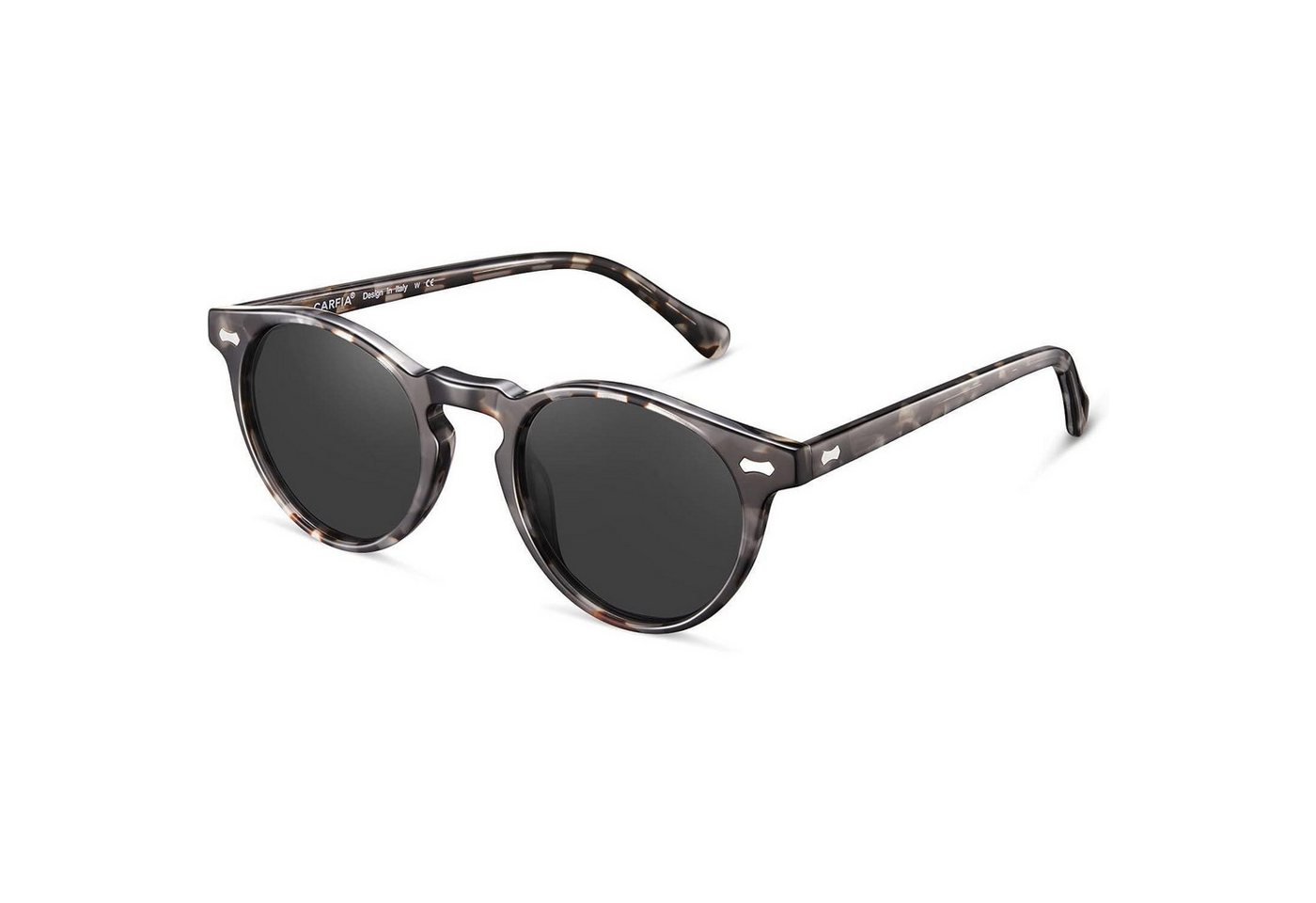 LuxusKollektion Sonnenbrille Polarisierte Sonnenbrille Herren Männer Runden Rahmen mit Etui von LuxusKollektion