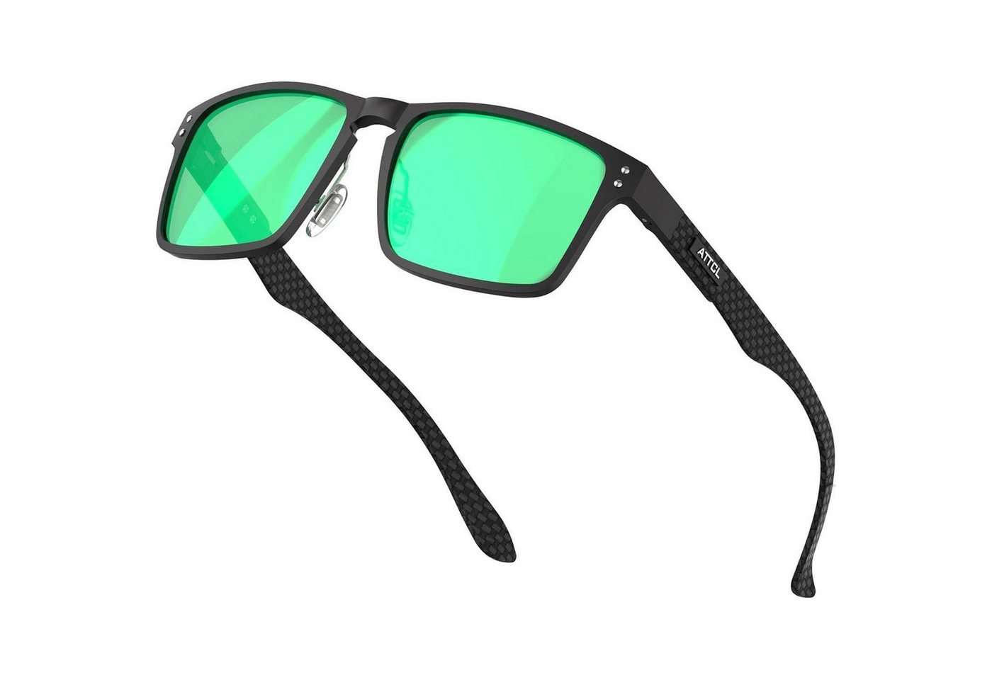 LuxusKollektion Sonnenbrille Polarisierte Sonnenbrille Herren Rechteckig Karbonfaser Bügeln UV400 LuxusKollektion Sonnenbrille Polarisierte Sonnenbrille Herren Rechteckig Karbonfaser Bügeln UV400 von LuxusKollektion