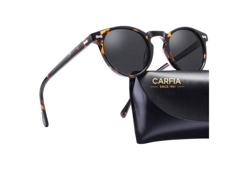 LuxusKollektion Sonnenbrille Polarisierte Sonnenbrille Herren Rund Retro mit Etui, 100% UV-Schutz LuxusKollektion Sonnenbrille Polarisierte Sonnenbrille Herren Rund Retro mit Etui, 100% UV-Schutz von LuxusKollektion