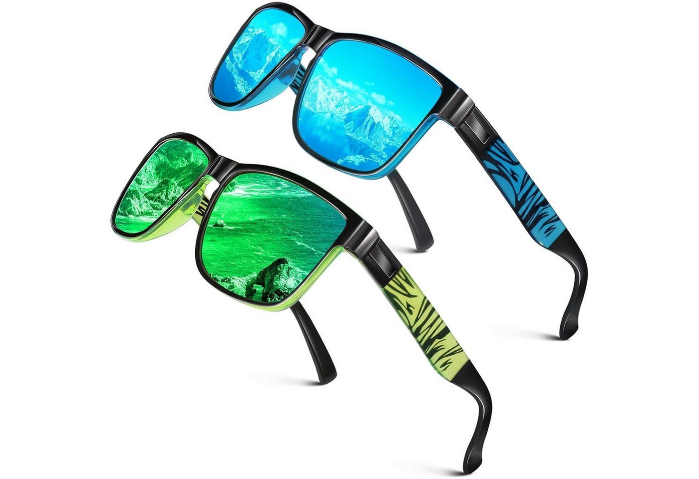 LuxusKollektion Sonnenbrille Polarisierte Sonnenbrille UV400 Schutz Herren Damen Quadratisch LuxusKollektion Sonnenbrille Polarisierte Sonnenbrille UV400 Schutz Herren Damen Quadratisch von LuxusKollektion