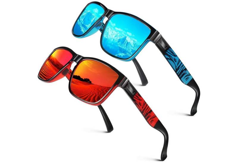 LuxusKollektion Sonnenbrille Polarisierte Sonnenbrille UV400 Schutz Verspiegelt Modisch CAT 3 CE von LuxusKollektion