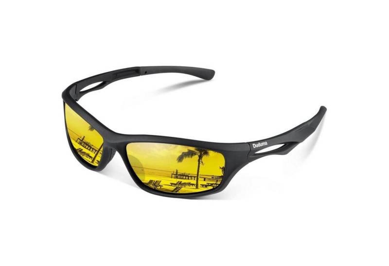 LuxusKollektion Sonnenbrille Polarisierte Sport Sonnenbrille Herren UV400 Schutz TR90 Schwarz von LuxusKollektion