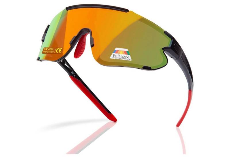 LuxusKollektion Sonnenbrille Polarisierte Sportbrille Ultraleicht UV400 Fahrradbrille TR-Material von LuxusKollektion