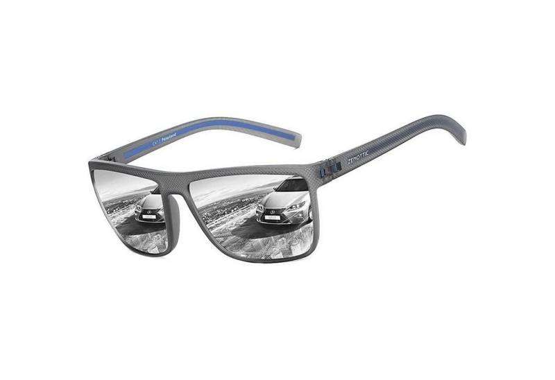 LuxusKollektion Sonnenbrille Polarisierte TR90 Sonnenbrille Herren UV400 Schutz Grauer Rahmen von LuxusKollektion