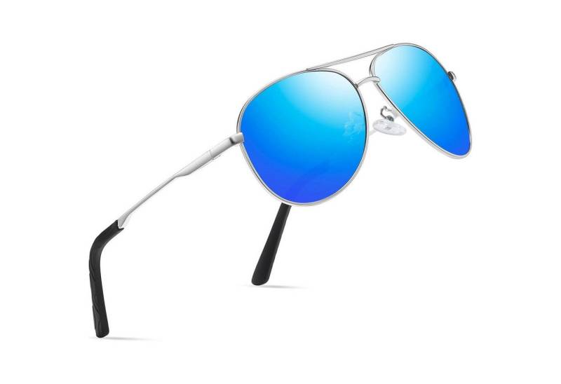 LuxusKollektion Sonnenbrille Polarisierte Vintage Sonnenbrille UV400 Schutz Unisex Schwarz von LuxusKollektion