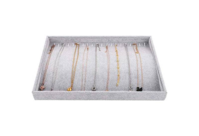 LuxusKollektion Sonnenbrille Schmucktablett 20 Haken Ring Organizer J-20 Haken mit deckel-grau von LuxusKollektion