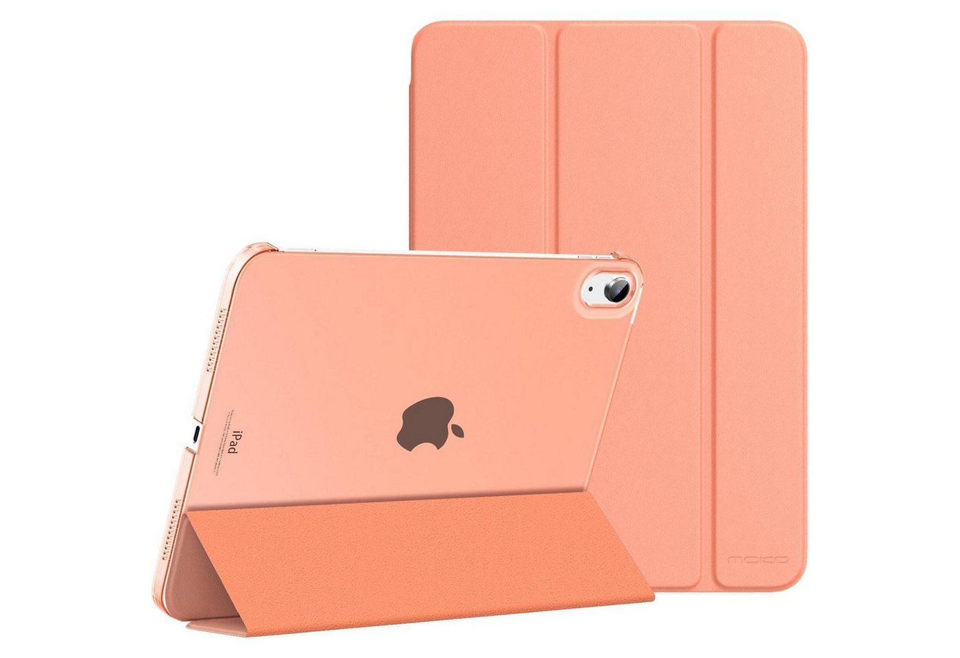 LuxusKollektion Sonnenbrille Schutzhülle iPad 11 2025 10 2022 Stand PC Rückseite Aprikosen Orange von LuxusKollektion