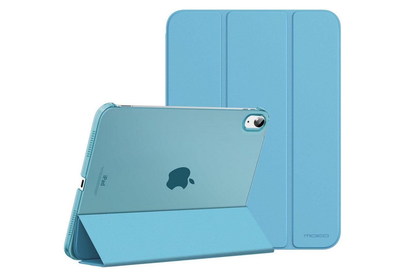 LuxusKollektion Sonnenbrille Schutzhülle iPad 11 2025 10 2022 Stand PC Rückseite Nebliges Blau von LuxusKollektion