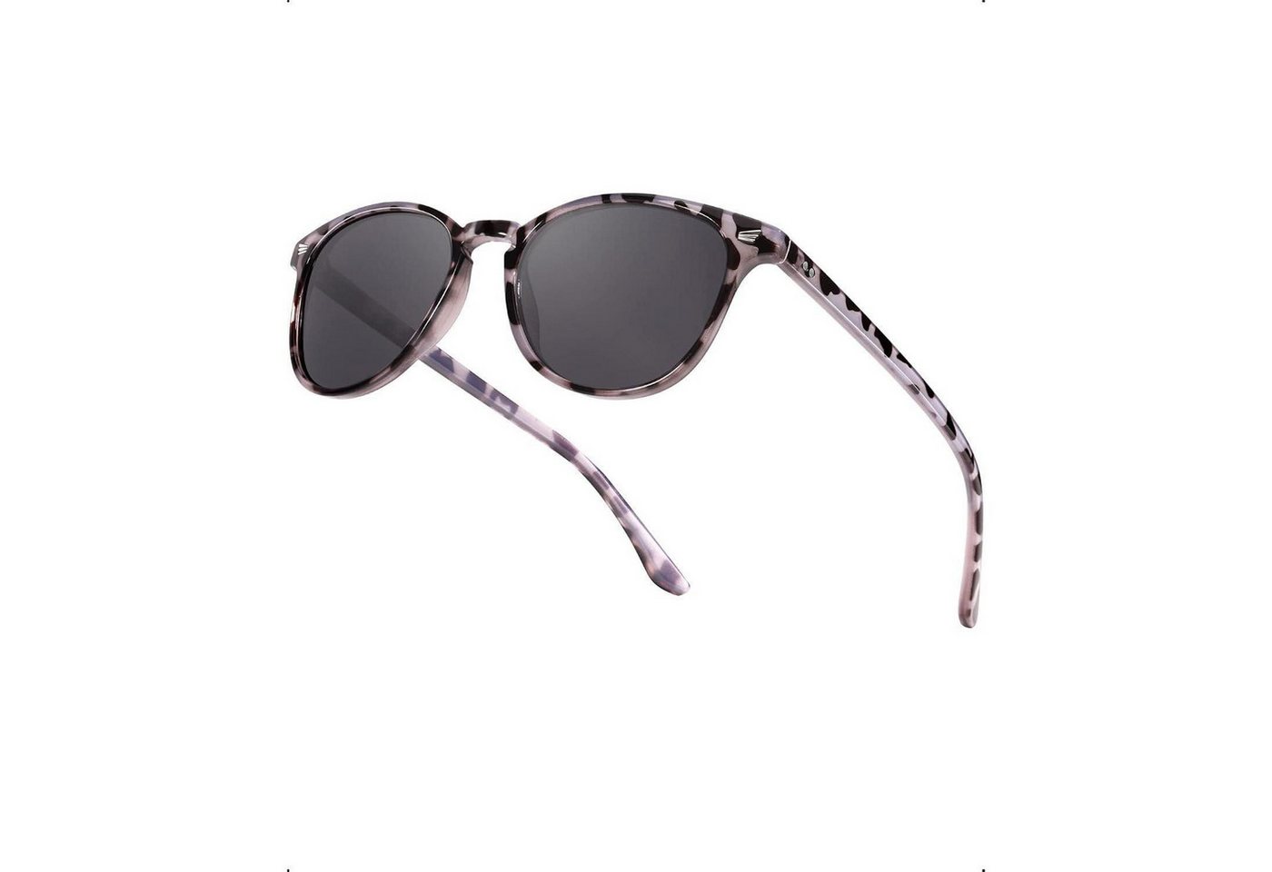 LuxusKollektion Sonnenbrille Sonnenbrille Damen polarisierte UV400 Weißschildkröte grau von LuxusKollektion