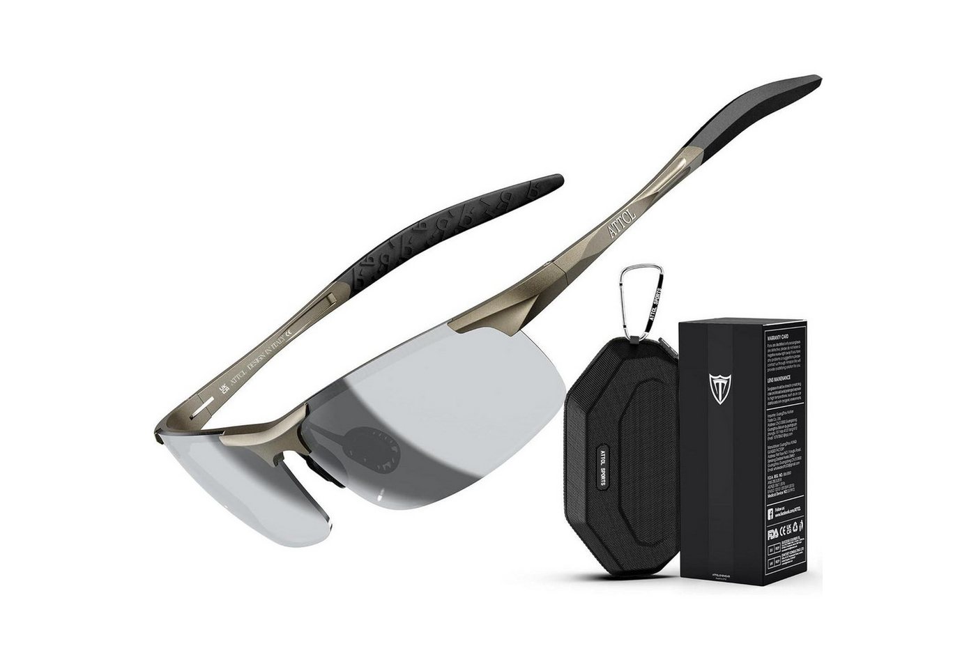 LuxusKollektion Sonnenbrille Sonnenbrille Herren 8177-c10-braun Rahmen Silber Linse Verspiegelt von LuxusKollektion