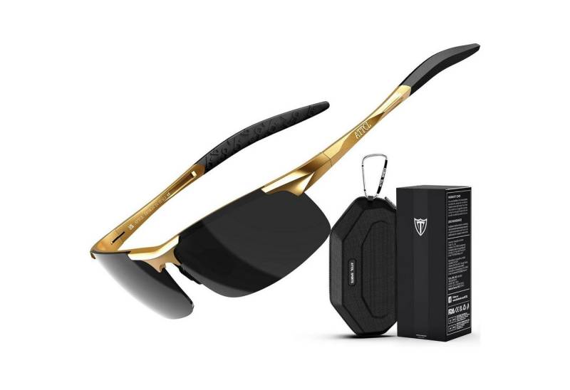 LuxusKollektion Sonnenbrille Sonnenbrille Herren 8177-c5-gelb Rahmen Grau Linse (Nicht Verspiegelt) von LuxusKollektion