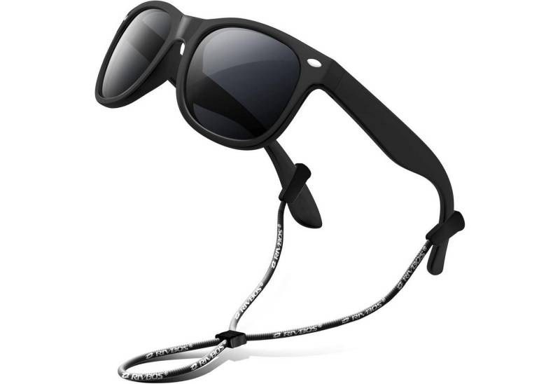LuxusKollektion Sonnenbrille Sonnenbrille Kinder Polarisiert Riemen Brillengläser 004-2 Schwarz von LuxusKollektion