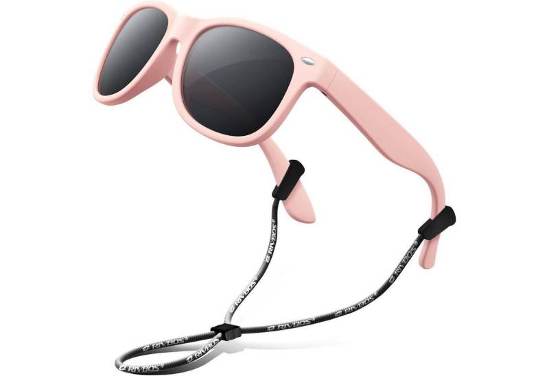 LuxusKollektion Sonnenbrille Sonnenbrille Kinder polarisierte Riemen 004-2 Hellrosa von LuxusKollektion