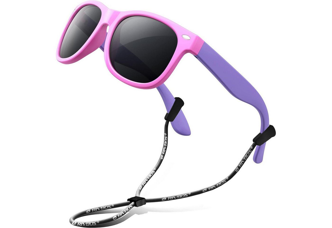 LuxusKollektion Sonnenbrille Sonnenbrille Kinder polarisierte Riemen Brillengläser 004-2 Rosa Lila von LuxusKollektion