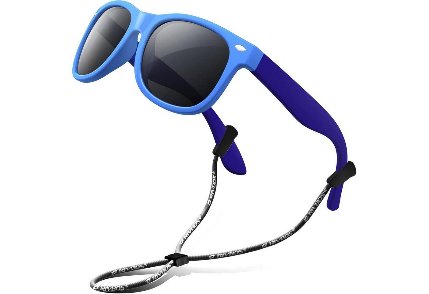 LuxusKollektion Sonnenbrille Sonnenbrille Kinder polarisierte Riemen RBK004 blau 004-2 Blau Blau von LuxusKollektion