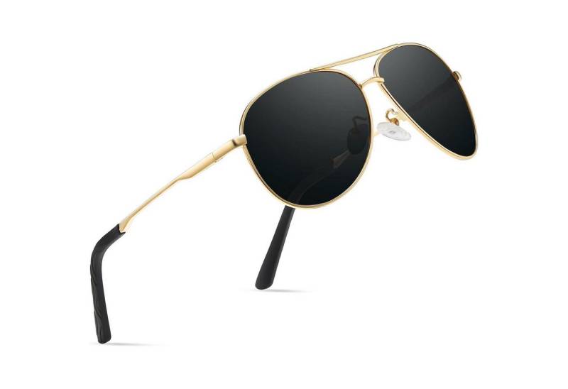 LuxusKollektion Sonnenbrille Sonnenbrille Polarisiert Premium Metallrahmen UV400 Vintage Unisex von LuxusKollektion