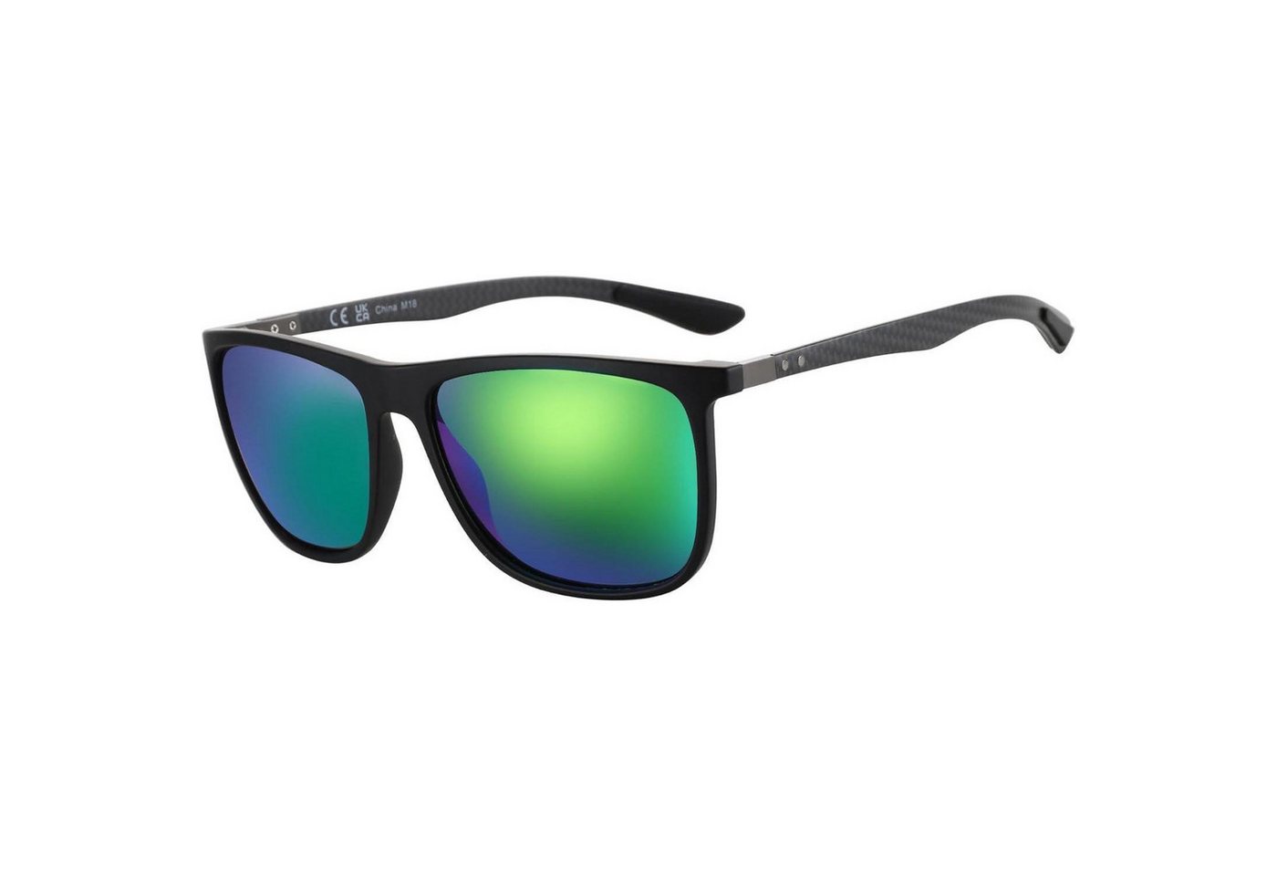 LuxusKollektion Sonnenbrille Sonnenbrille Polarisierte C15 Schwarzer Rahmen Grüne Spiegelinse von LuxusKollektion