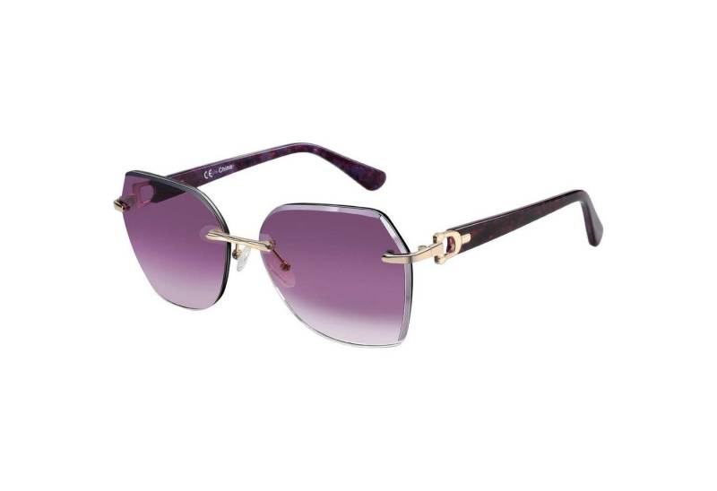 LuxusKollektion Sonnenbrille Sonnenbrille Randlos Damen Übergroß Verlaufsglas UV Schutz Lila von LuxusKollektion