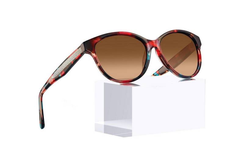 LuxusKollektion Sonnenbrille Verspiegelte Polarisierte Damen Sonnenbrille UV400 Schutz Katzenaugen von LuxusKollektion