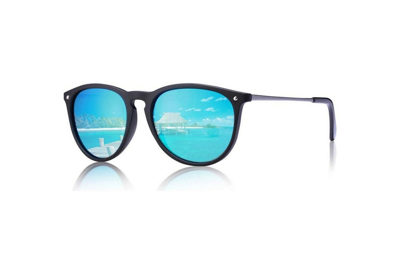 LuxusKollektion Sonnenbrille Vintage Polarisierte Sonnenbrille UV400 Schutz Ultraleicht Rahmen von LuxusKollektion