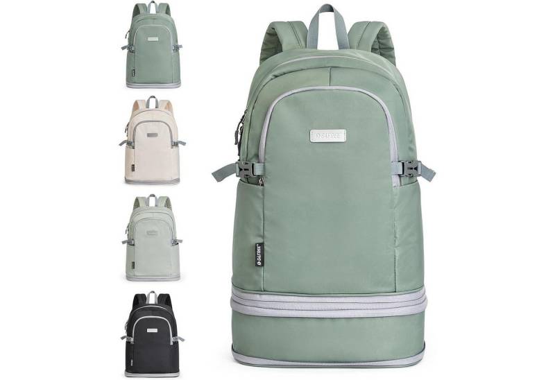 LuxusKollektion Sportrucksack Sportrucksack wasserdicht Schuhfach Nassfach 35L 35L Olivgrün von LuxusKollektion