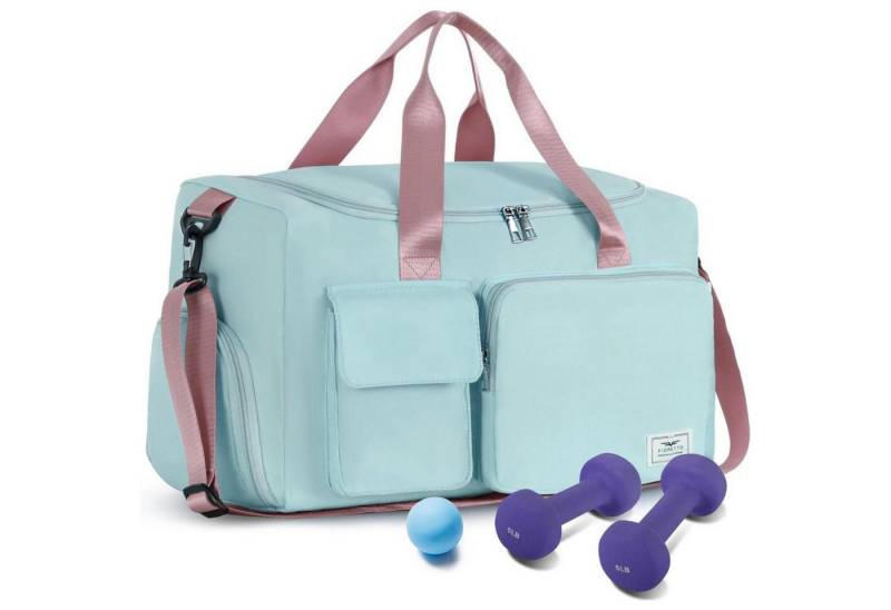 LuxusKollektion Sporttasche 35L Damen Sporttasche Faltbare Reisetasche mit Schuhfach und Nassfach von LuxusKollektion