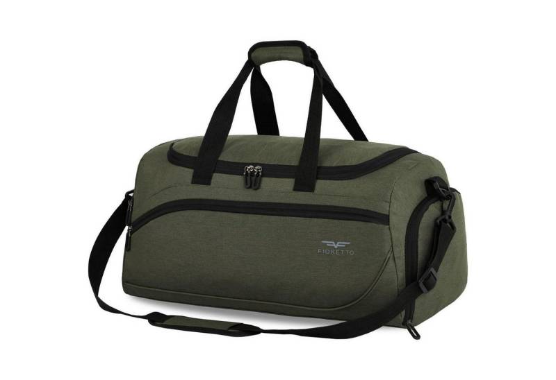 LuxusKollektion Sporttasche Sporttasche 50L Damen Herren Schuhfach Nassfach 50l armeegrün von LuxusKollektion