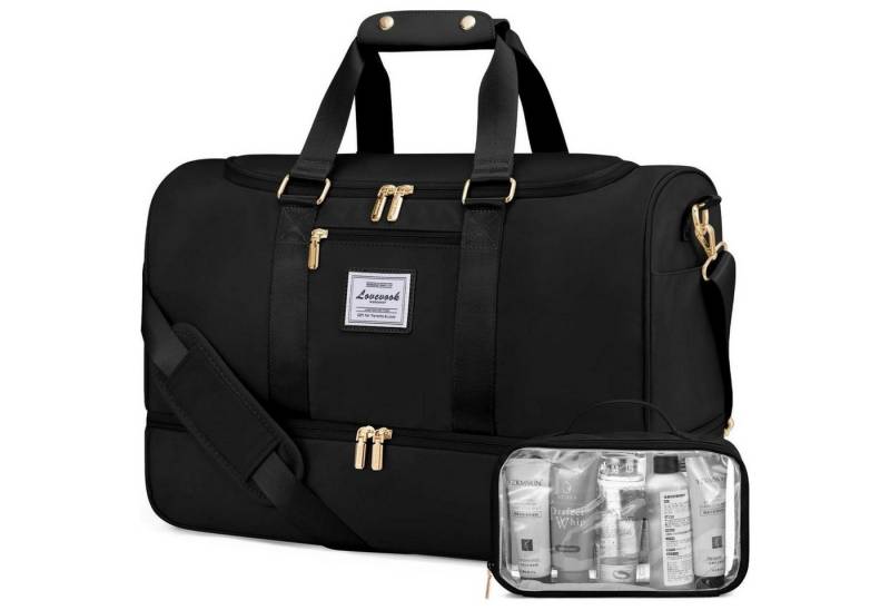 LuxusKollektion Sporttasche Sporttasche Damen Weekender Reisetasche mit Schuhfach Nassfach 35-40L von LuxusKollektion