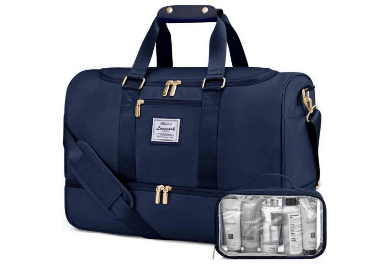 LuxusKollektion Sporttasche Sporttasche Damen Weekender Reisetasche mit Schuhfach Nassfach von LuxusKollektion