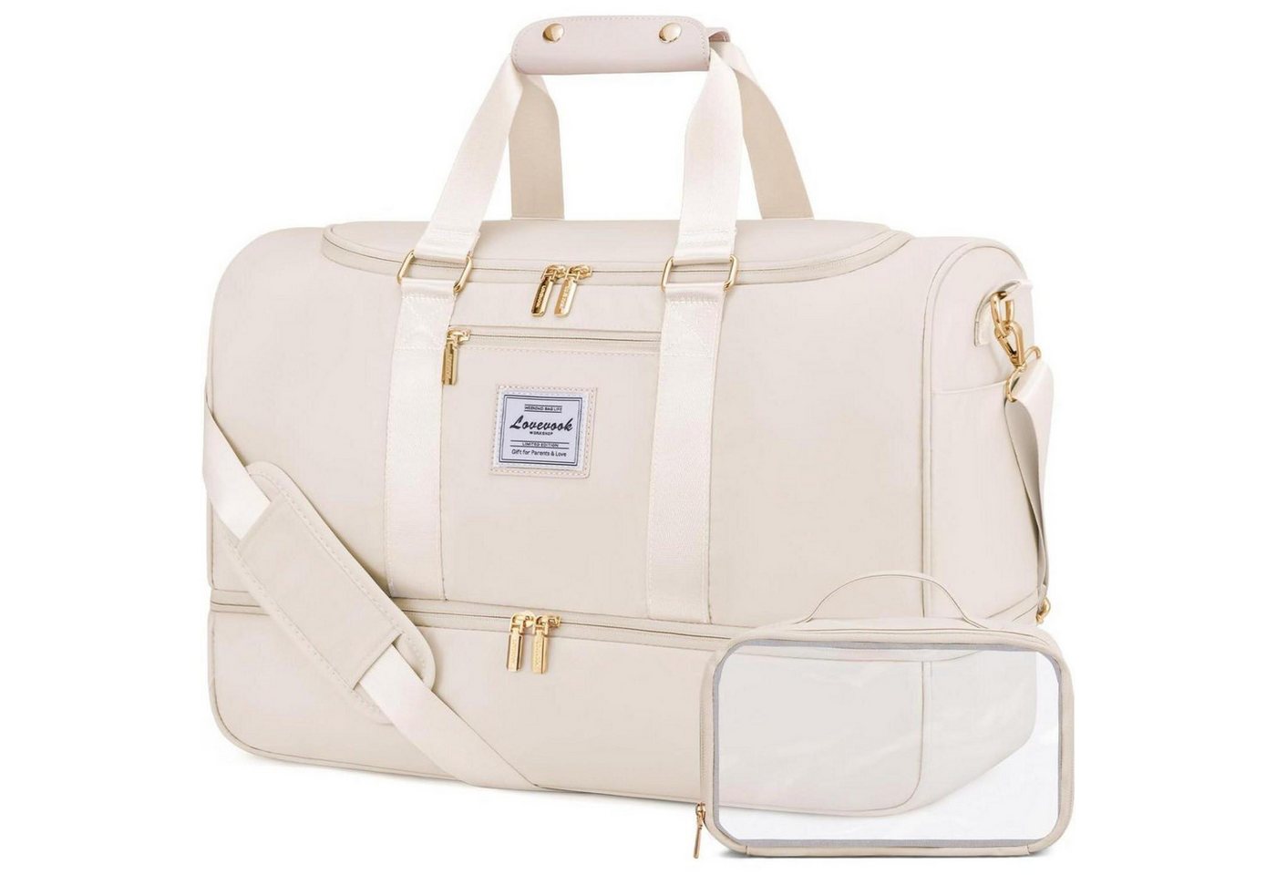 LuxusKollektion Sporttasche Sporttasche Reisetasche Groß 50L Weekender mit Schuhfach und Nassfach von LuxusKollektion