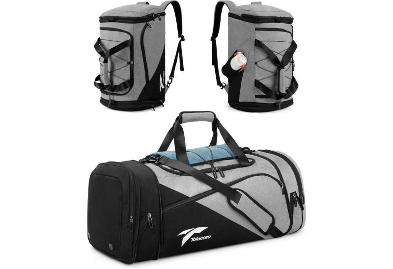 LuxusKollektion Sporttasche Sporttasche Rucksack 45-63L Erweiterbar mit Schuhfach von LuxusKollektion