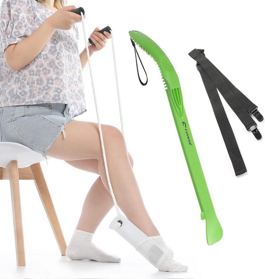Fanwer Stiefelknecht Anziehhilfe für Socken, Hosen und Schuhe - Sockenanzieher Behinderte Fanwer Stiefelknecht Anziehhilfe für Socken, Hosen und Schuhe - Sockenanzieher Behinderte von Fanwer