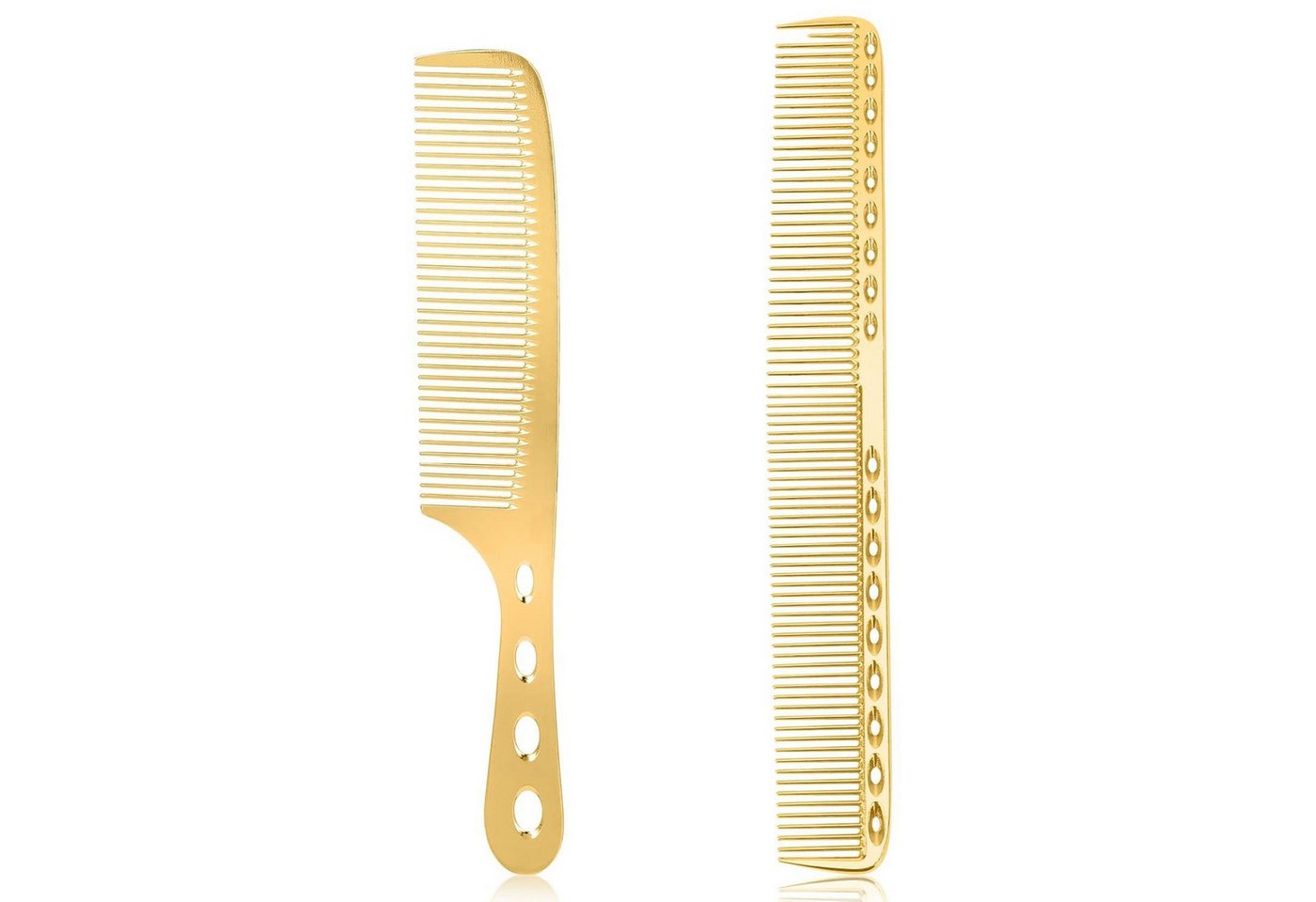 LuxusKollektion Stielkamm 2er Set Aluminium Friseurkämme Gold Stielkamm Antistatisch Carbon LuxusKollektion Stielkamm 2er Set Aluminium Friseurkämme Gold Stielkamm Antistatisch Carbon von LuxusKollektion