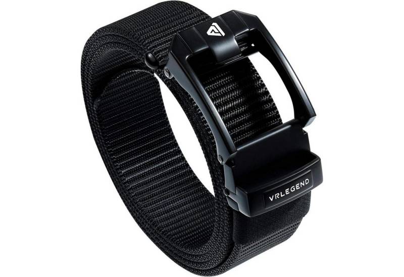 LuxusKollektion Stoffgürtel Gürtel Nylon Herren taktischer 110180cm Einstellbare 160cm Schwarz von LuxusKollektion