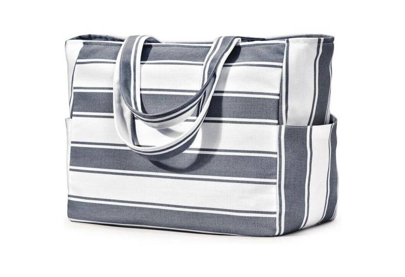 LuxusKollektion Strandtasche Strandtasche Damen XXL Reisetasche Tote Bag Wasserdicht Groß Schwarz von LuxusKollektion