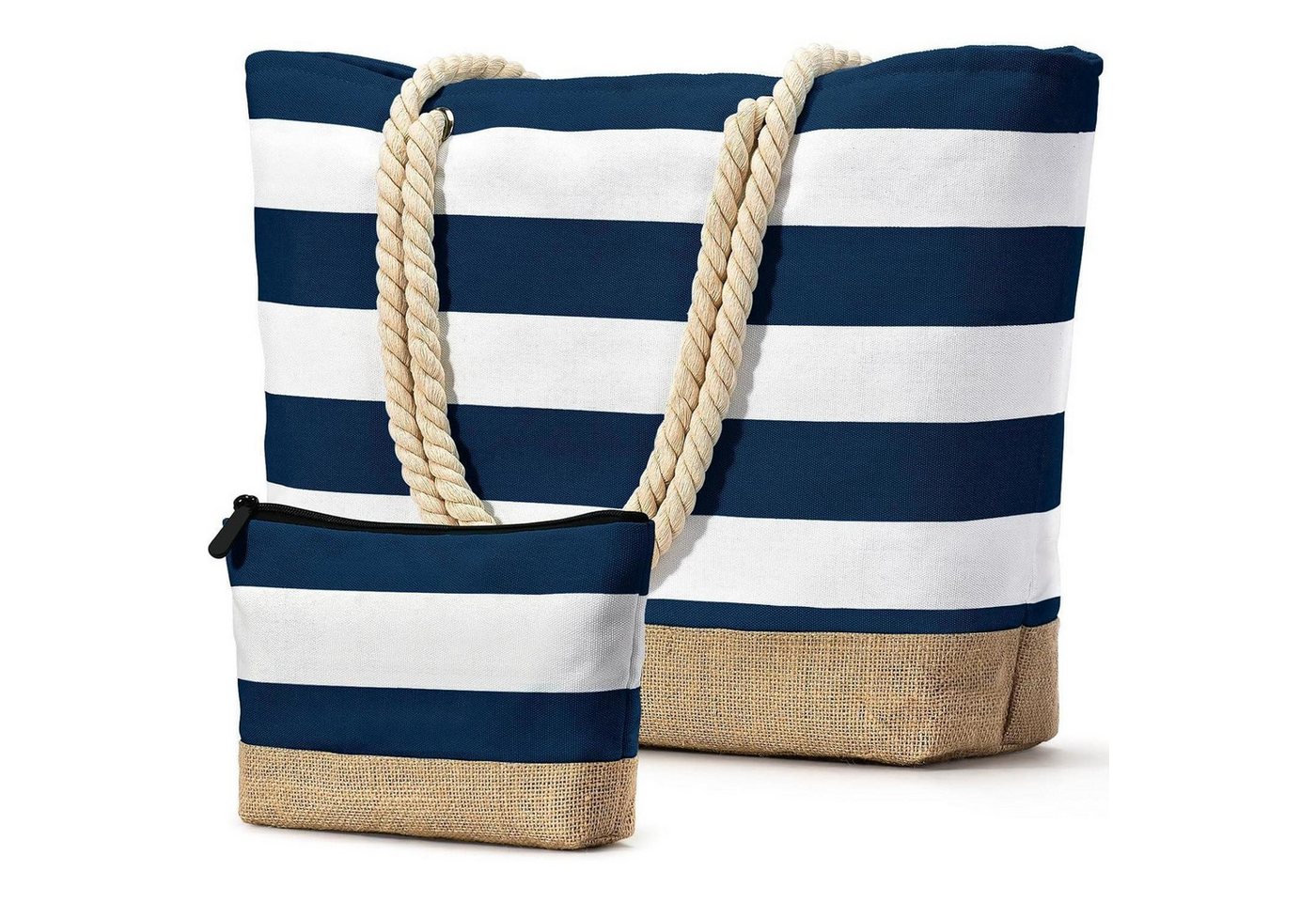 LuxusKollektion Strandtasche Strandtasche XXL Damen Umhängetasche Wasserdicht Reißverschluss LuxusKollektion Strandtasche Strandtasche XXL Damen Umhängetasche Wasserdicht Reißverschluss von LuxusKollektion